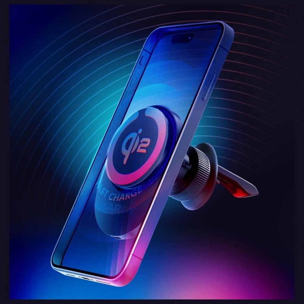 3MK Hardy AeroCharger 15W MPP Qi2 black wireless charger - 3