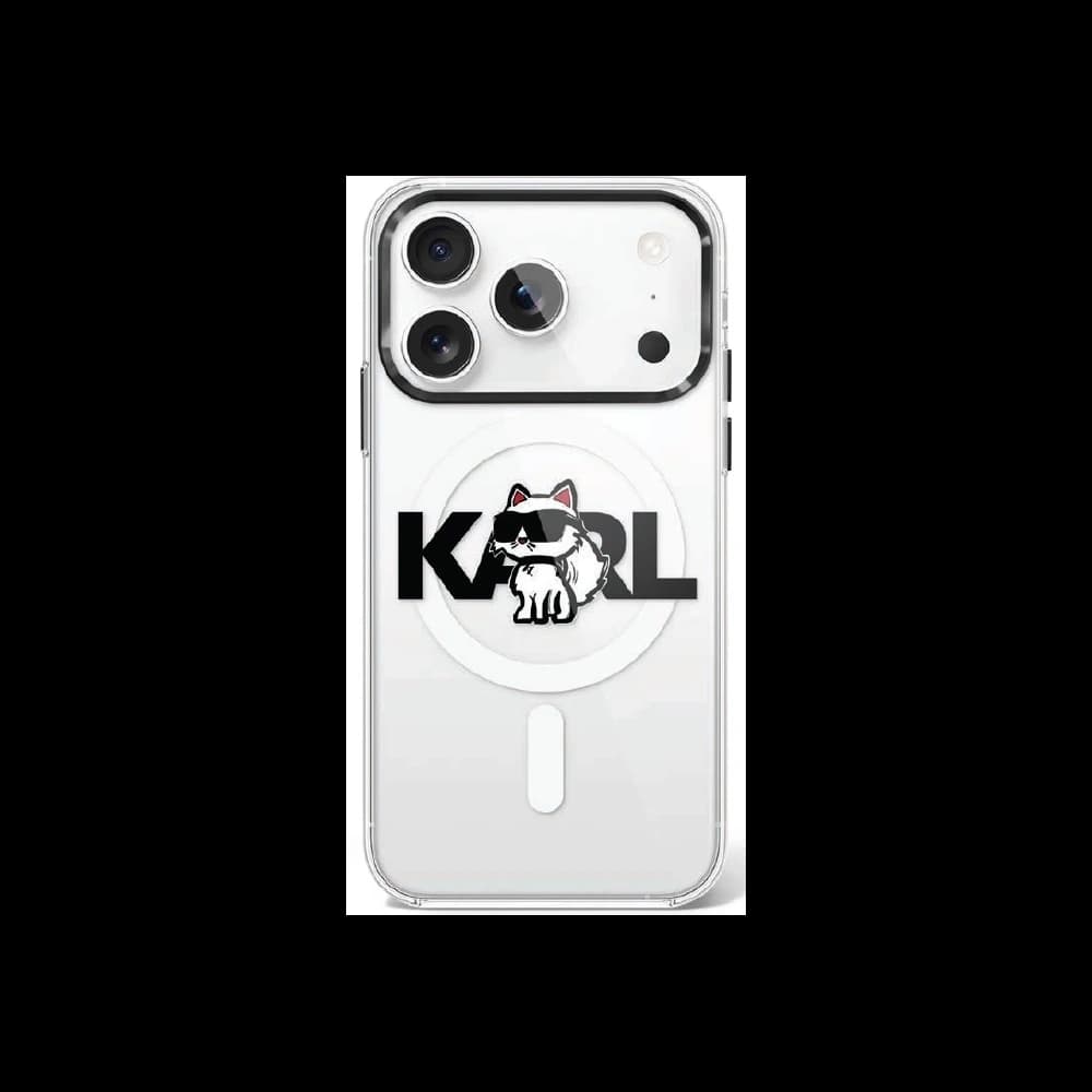 Karl Lagerfeld IML Choupette Sketch Logo MagSafe Apple iPhone 17 Pro clear - 1