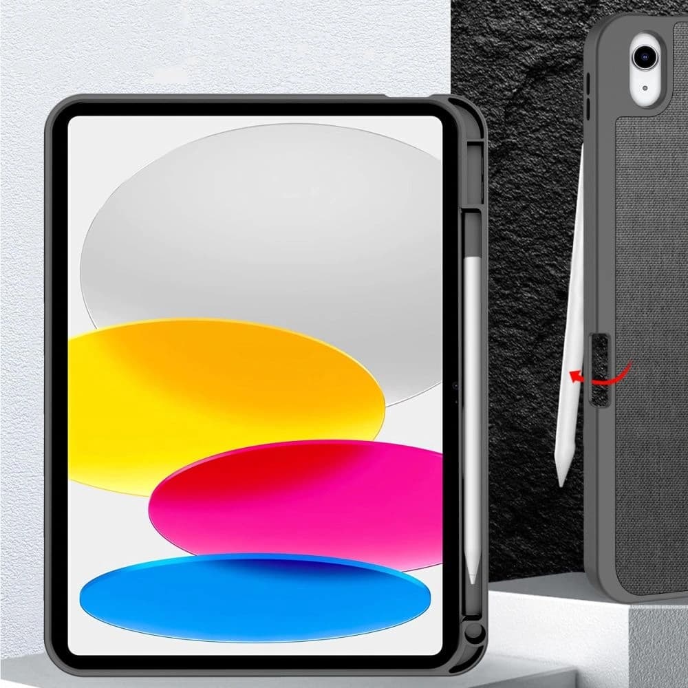 Tech-Protect SmartCase Pen Canvas Apple iPad 10,9" 2022 / 11" 2025 Anthrazitgrau - 8