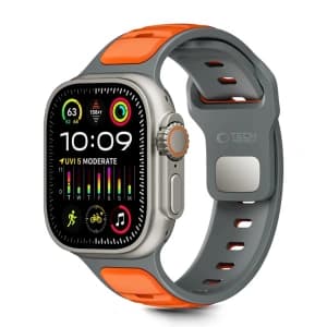 Tech-Protect IconBand Linie Apple Watch 8 / 9 / 10 / 11 / SE / Ultra 44/45/46/49mm Grau/Orange