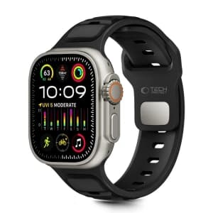 Tech-Protect IconBand Linie Apple Watch 8 / 9 / 10 / 11 / SE / Ultra 44/45/46/49mm Schwarz / schwarz
