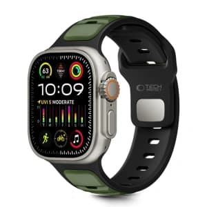 Tech-Protect IconBand Linie Apple Watch 8 / 9 / 10 / 11 / SE / Ultra 44/45/46/49mm Schwarz/Grün
