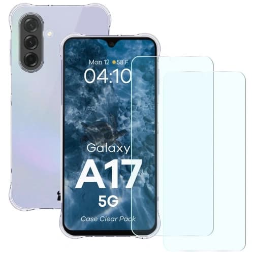 Bizon Case Clear Pack case + 2x tempered glass Samsung Galaxy A17 5G
