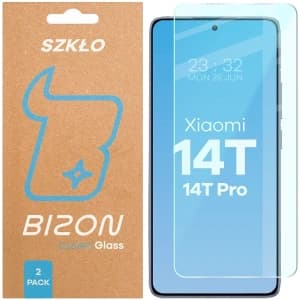 Szkło hartowane Bizon Glass Clear Duo do Xiaomi 14T / 14T Pro [2 PACK]