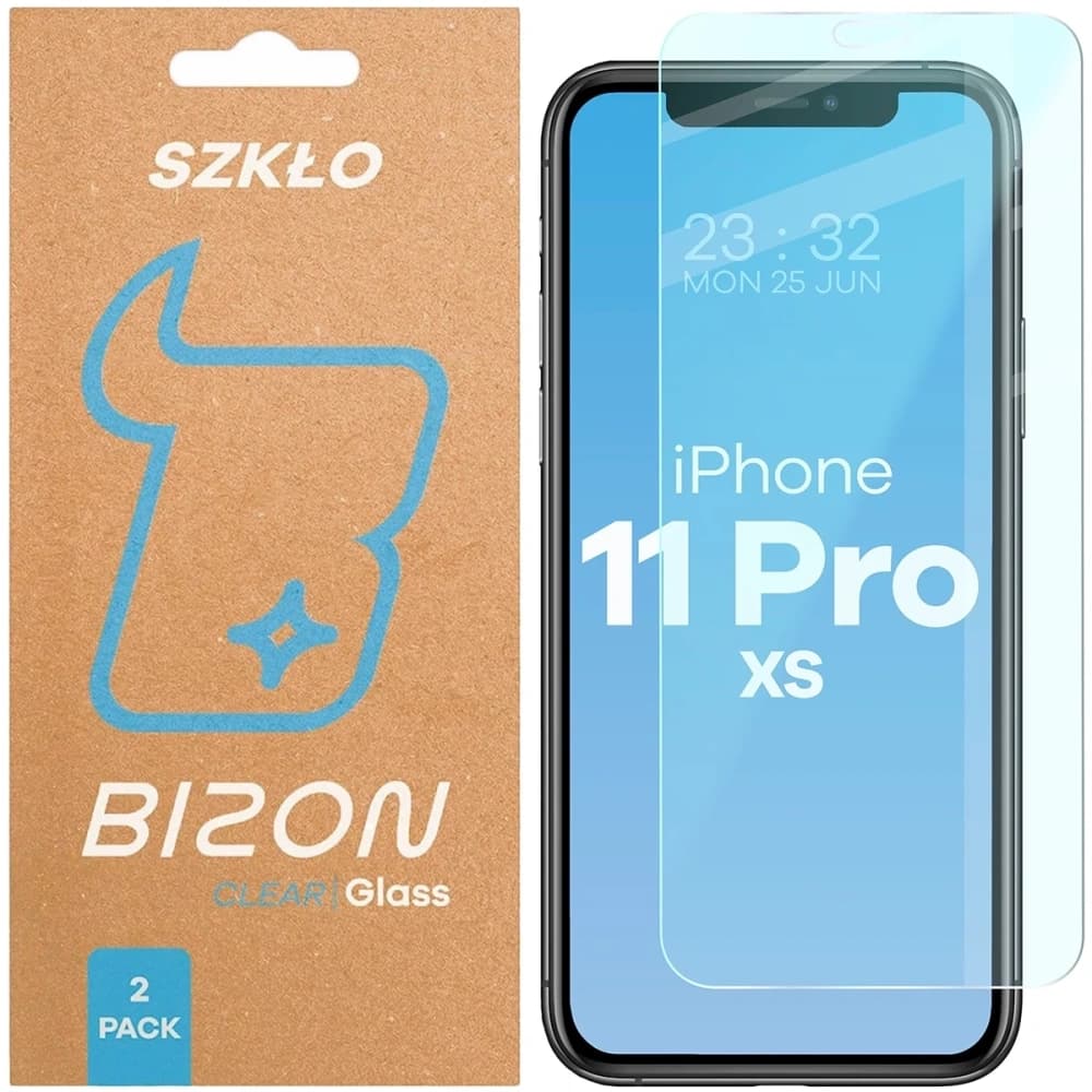 Bizon Glass Clear Duo iPhone 11 Pro / XS [2 PACK] - 1