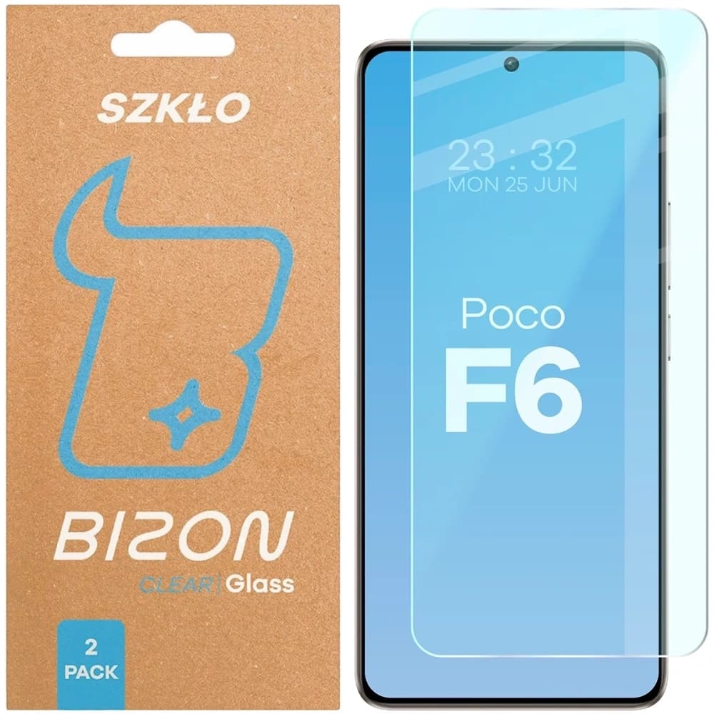 Bizon Glass Clear Duo Xiaomi POCO F6 [2 PACK] - 1