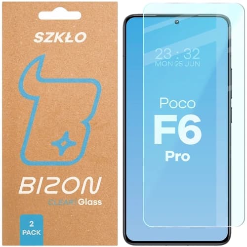 Bizon Glass Clear Duo Xiaomi POCO F6 Pro [2 PACK]