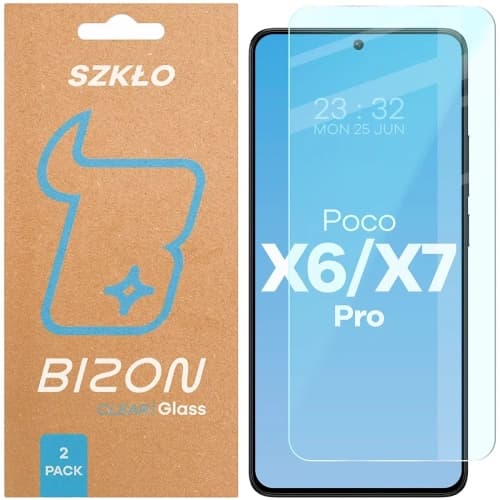Bizon Glass Clear Duo Xiaomi POCO X6 Pro / X7 Pro [2 PACK]