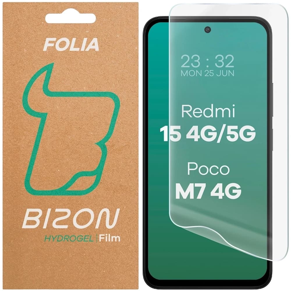 Bizon Glas Hydrogel Front Xiaomi Redmi 15 4G / 5G / POCO M7 4G - 1