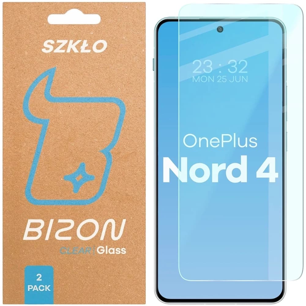 Bizon Glass Clear Duo OnePlus Nord 4 [2 PACK] - 1