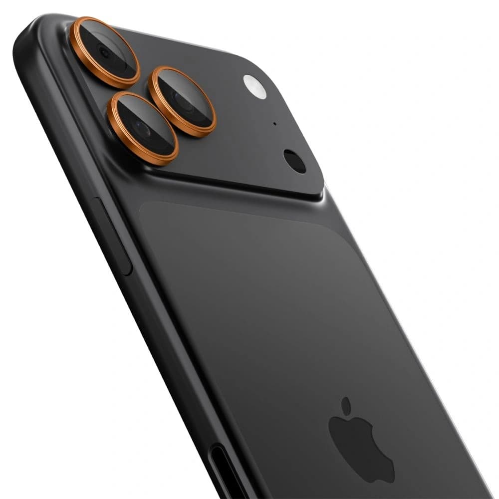 Spigen Optik Pro Glas.tr ez Fit Camera Protector Apple iPhone 14 Pro / Max / 15 Pro / Max / 16 Pro / Max / 17 Pro / Max Orange [2 PACK] - 3