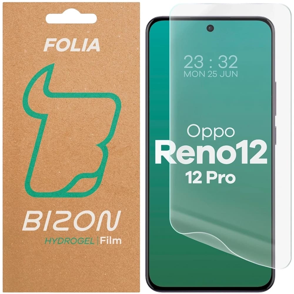 Bizon Glass Hydrogel Front Oppo Reno 12 / 12 Pro - 1