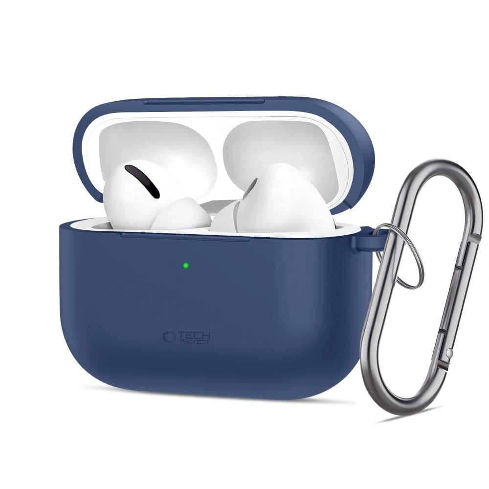 Tech-Protect Silikon-Haken für Apple AirPods Pro 3 Navy Blau - 1
