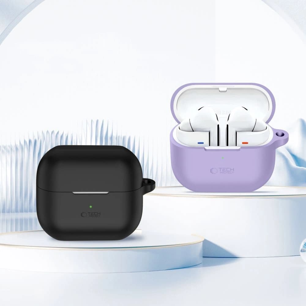 Tech-Protect Silikon-Haken für Samsung Galaxy Buds 3 / 3 FE / 3 Pro Lavendel - 3