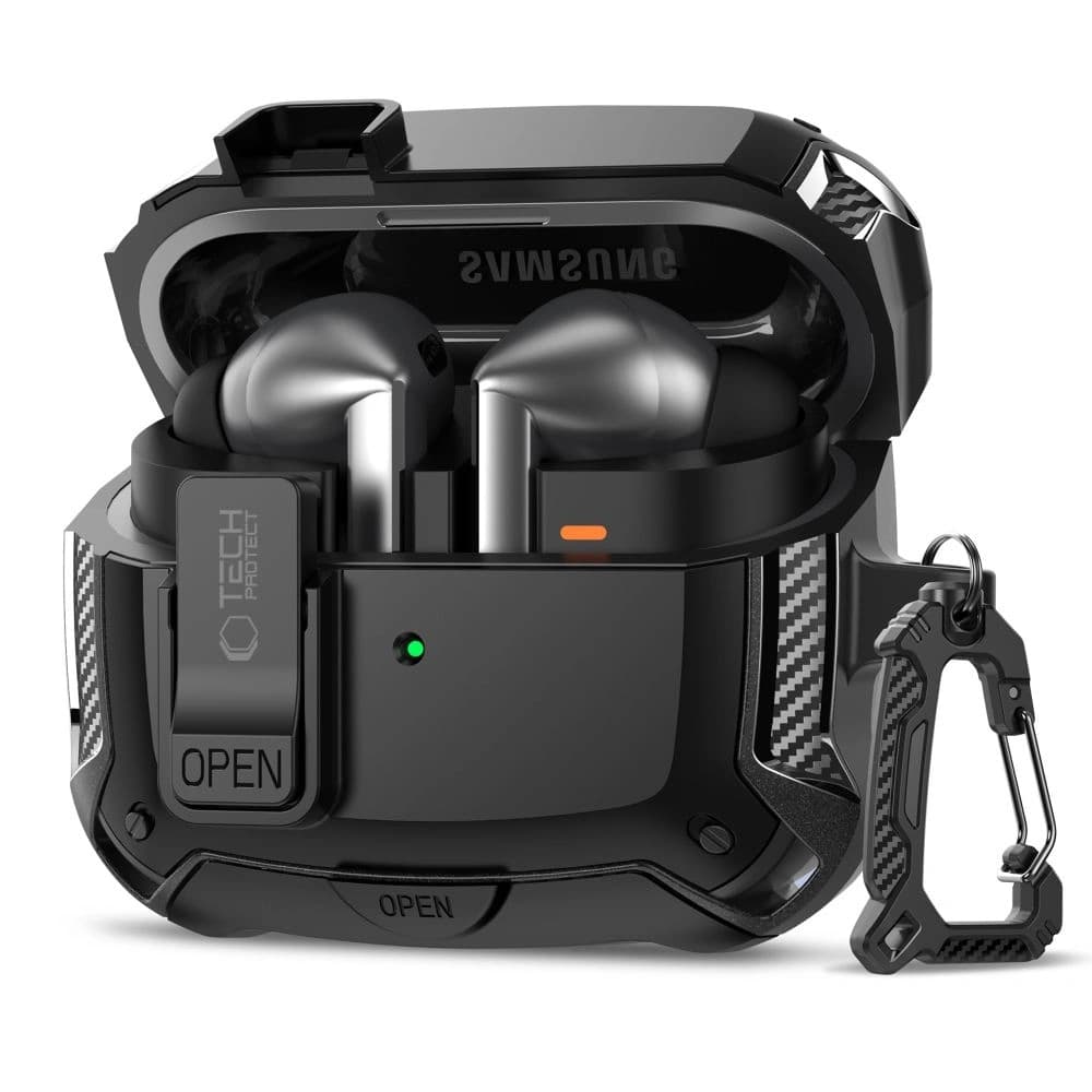 Tech-Protect Carbonox MagSafe Samsung Galaxy Buds 3 / 3 FE / 3 Pro Black - 1