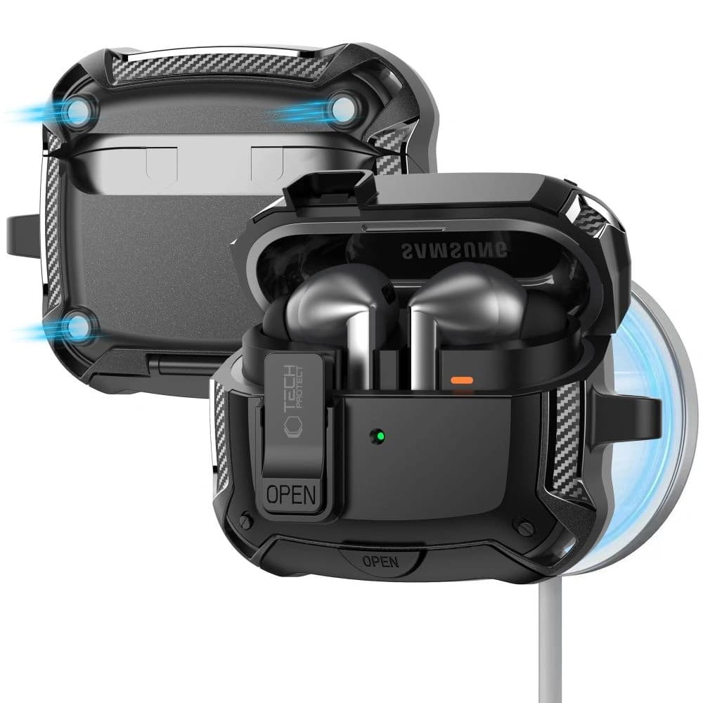 Tech-Protect Carbonox MagSafe Samsung Galaxy Buds 3 / 3 FE / 3 Pro Black - 2