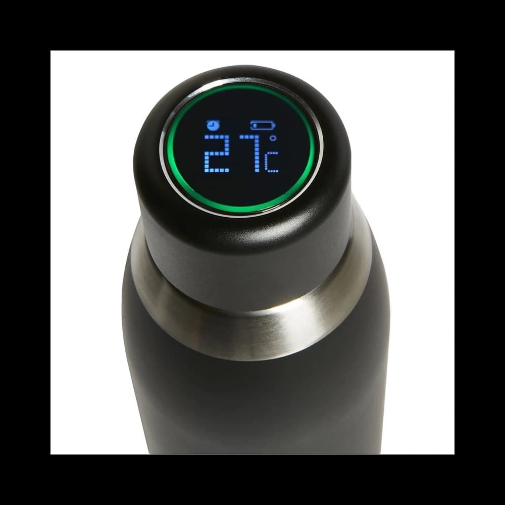 PURO Smart Bottle 500ml INOX Thermoflasche mit LED Smart Cap (Schwarz) - 2