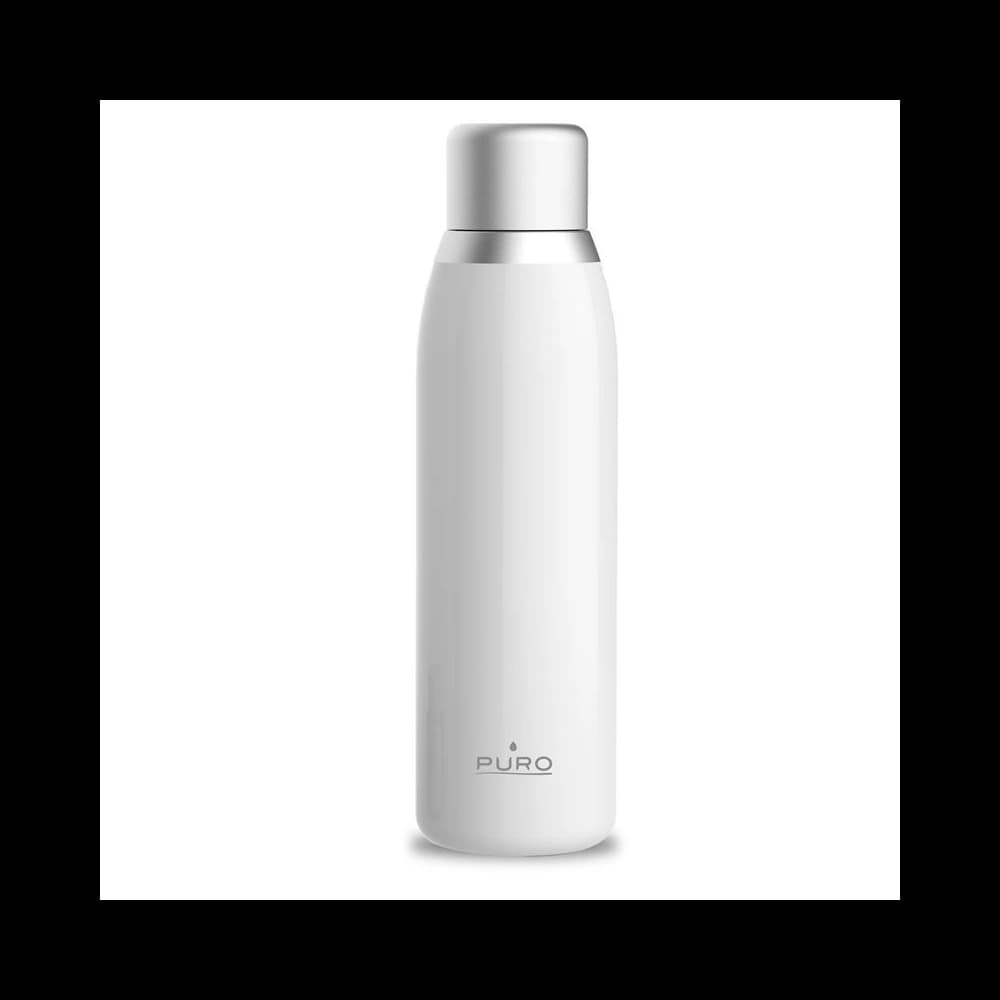 PURO Smart Bottle 500ml INOX Thermoflasche mit LED Smart Cap (Weiß) - 3