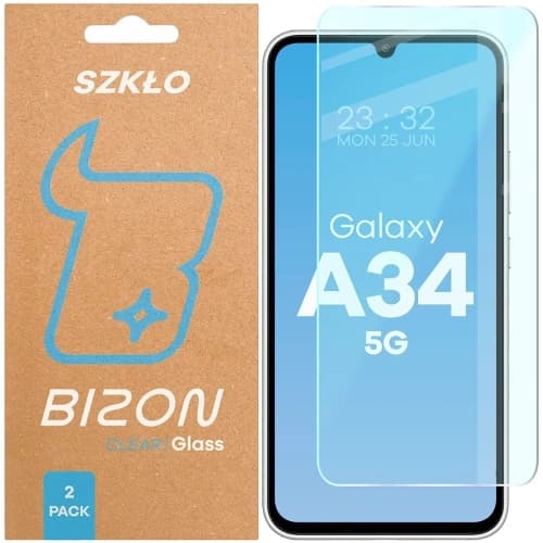 Bizon Glas Klar Duo Samsung Galaxy A34 5G [2 PACK]