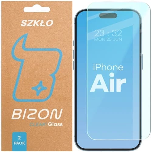 Bizon Glass Clear Duo Apple iPhone Air [2 PACK]