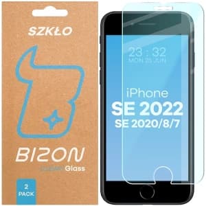 Bizon Glass Clear Duo Apple iPhone SE 2022 / 2020 / 8 / 7 [2 PACK]