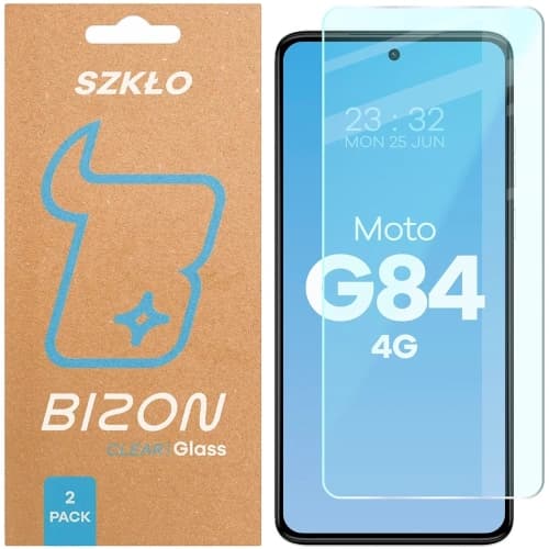 Bizon Glass Clear Duo Motorola Moto G84 5G [2 PACK]