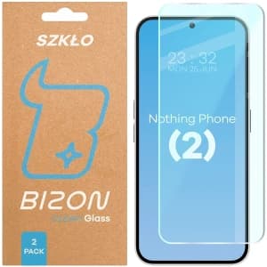 Bizon Glass Clear Duo Nothing Phone (2) [2 PACK]