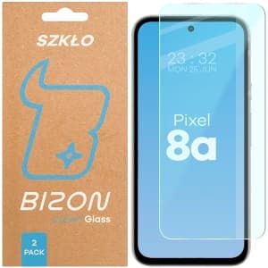 Bizon Glass Clear Duo Google Pixel 8a [2 PACK]
