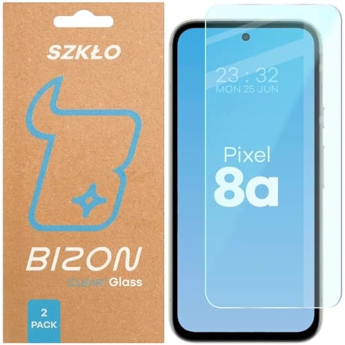 Bizon Glass Clear Duo Google Pixel 8a [2 PACK]