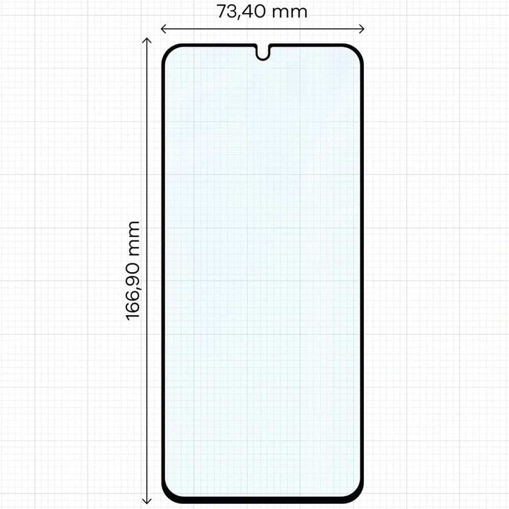 Bizon Glass Edge 2 Motorola Moto G06 4G / G06 Power 4G schwarzer Rahmen - 2