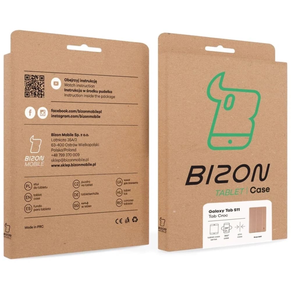 Bizon Case Tab Croc Samsung Galaxy Tab S11 Roségold - 9