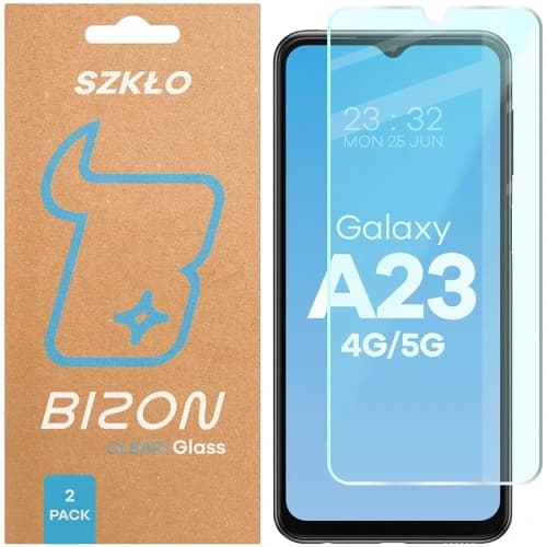 Szkło hartowane Bizon Glass Clear Duo Samsung Galaxy A23 4G / 5G [2 PACK]