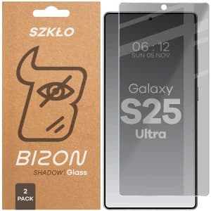 Bizon Glass Clear Shadow Samsung Galaxy S25 Ultra getönt [2 PACK]