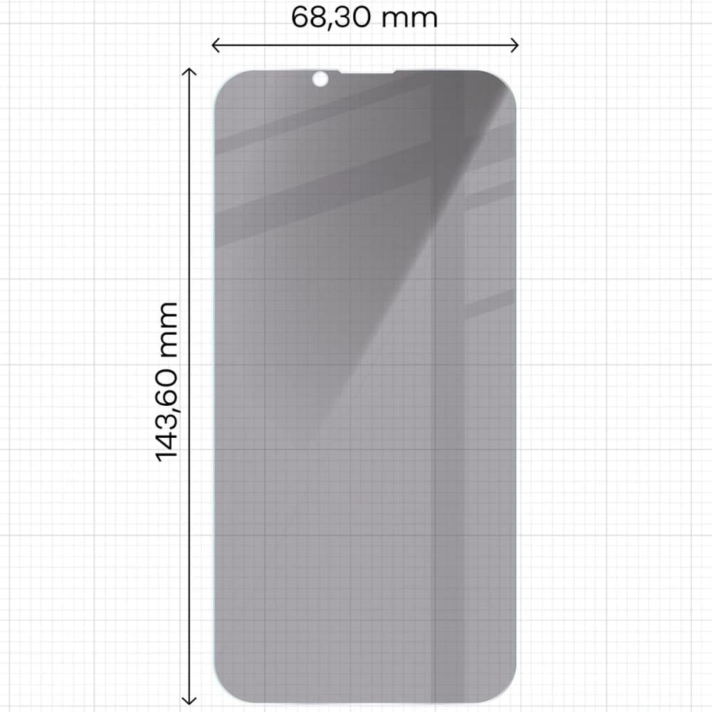 Bizon Glass Clear Shadow Apple iPhone 17e / 16e / 14 / 13 Pro / 13 getönt [2 PACK] - 2