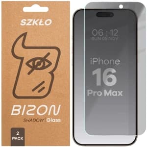 Bizon Glass Clear Shadow Apple iPhone 16 Pro Max getönt [2 PACK]