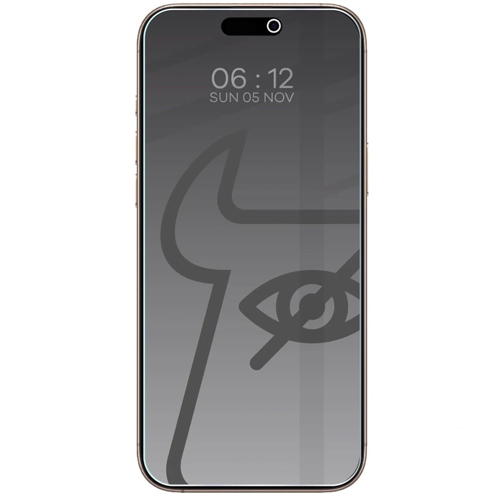 Bizon Glass Clear Shadow Apple iPhone 16 Pro Max tinted [2 PACK] - 3