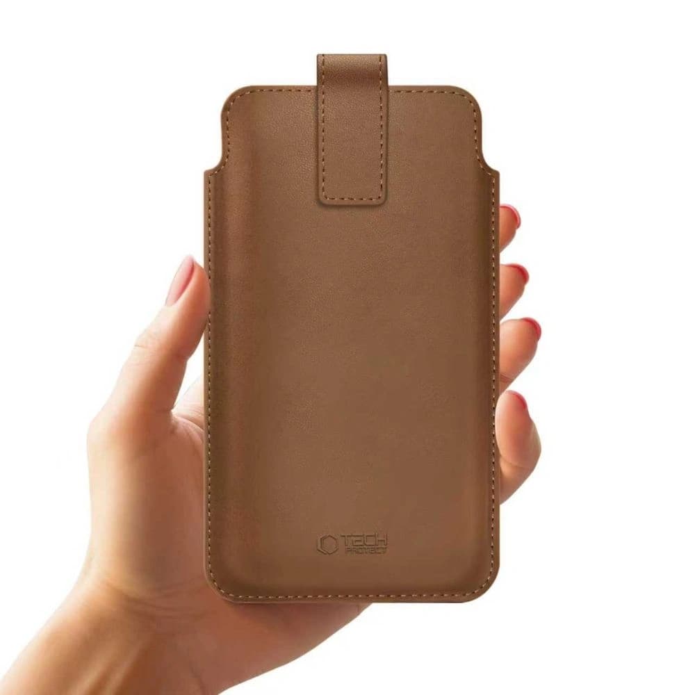 Wsuwka Tech-Protect SM65 Universal Phone Pouch 6.0-6.9 Inch Brown - 3