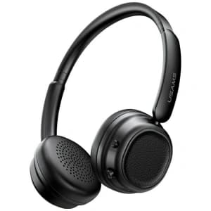 Bezprzewodowe słuchawki nauszne USAMS SR01 Bluetooth 5.3 ANC czarny