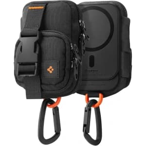 Spigen Snap Zip MagSafe Pouch Black