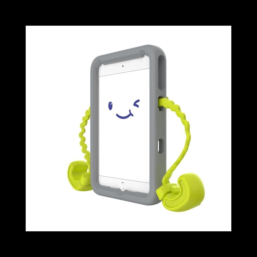 Speck Apple Tasche Case-E iPad mini 7.9 2015/2019 (4. und 5. Generation) mit flexiblem Ständer Rhino Grau/Zitrusgelb - 2