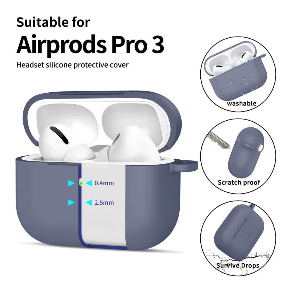 Tech-Protect Silikon-Haken für Apple AirPods Pro 3 Baby Blau - 4