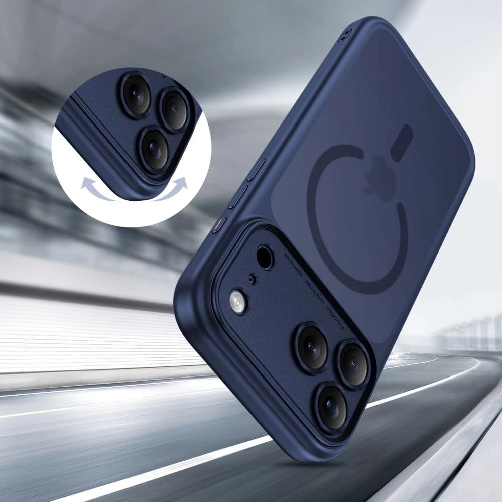 Tech-Protect Magpeak MagSafe CC Apple iPhone 17 Pro Max Matt Tiefblau - 6