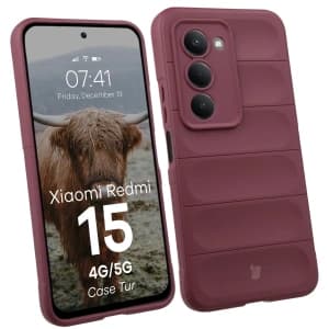 Bizon Case Tur Xiaomi Redmi 15 4G / 5G burgunderrot