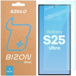 Bizon Glass Clear Duo Samsung Galaxy S25 Ultra [2 PACK]