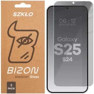 Bizon Glass Clear Shadow Duo Samsung Galaxy S25 / S24 getönt [2 PACK]