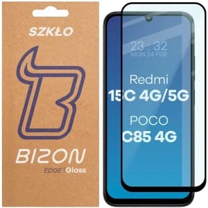 Bizon Glass Edge 2 Xiaomi Redmi 15C 4G / 5G / POCO C85 4G 173mm schwarzer Rahmen