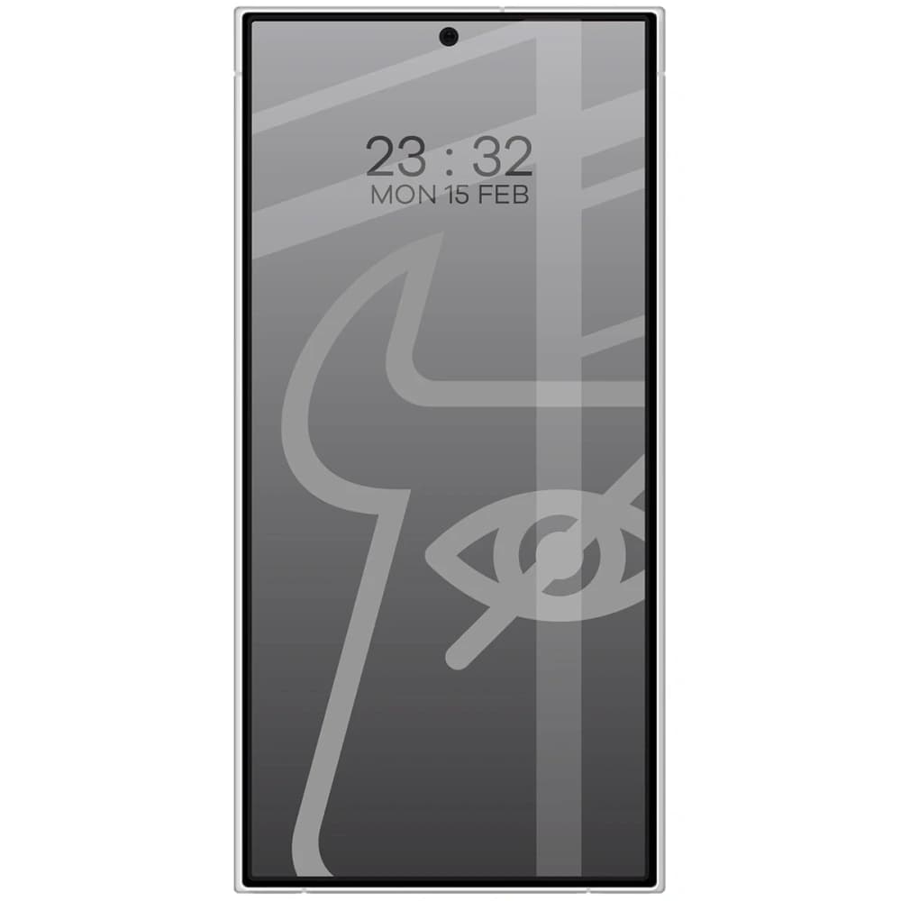 Bizon Glass Edge Shadow Duo Samsung Galaxy S24 Ultra getönt mit einem schwarzen Rahmen [2 PACK] - 3