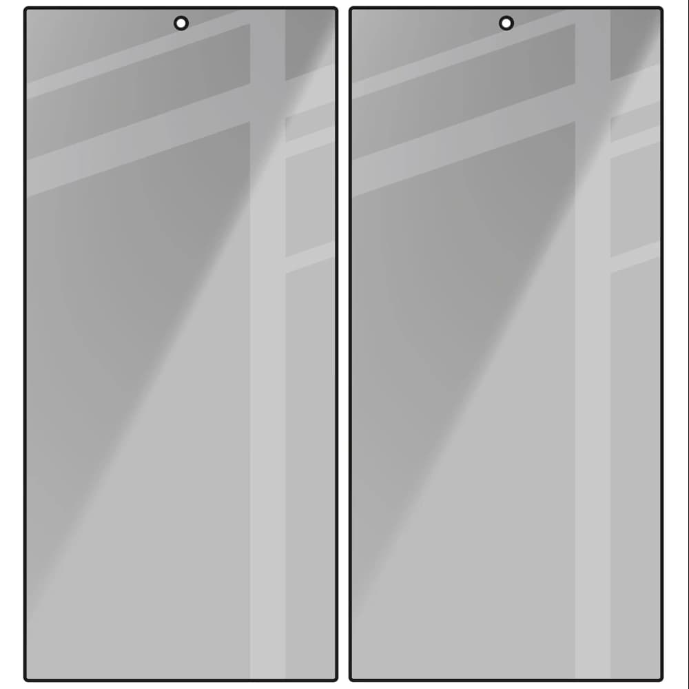 Bizon Glass Edge Shadow Duo Samsung Galaxy S24 Ultra getönt mit einem schwarzen Rahmen [2 PACK] - 4