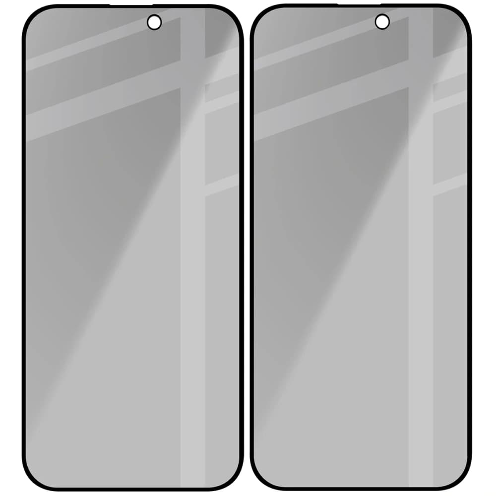 Bizon Glass Edge Shadow Duo Apple iPhone 16 Pro Max tinted with a black frame [2 PACK] - 4