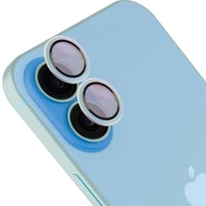 Bizon Glass Snap Lens Apple iPhone 17 blau-grauer Rahmen